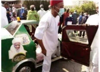Car Made By Auwal Hassan Unveiled By Ogbonnaya Onu