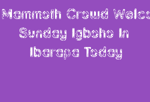 Mammoth Crowd Welcome Sunday Igboho In Ibarapa Today