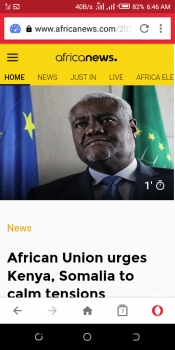 Frican Union Urges Kenya, Somalia To Calm Tensions