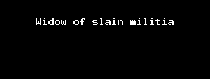 Widow of slain militia