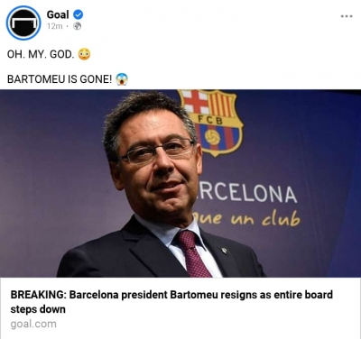: Bartomeu Resigns As President, Entire Board Also Steps Down - Sports