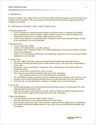 Kaplan High Yield Study Guide for the USMLE Step 1.pdf