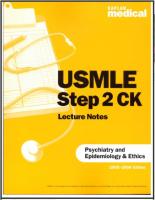 USMLE Step 2 CK Lecture Notes on Psychiatry and Epidemiology and Ethics.pdf